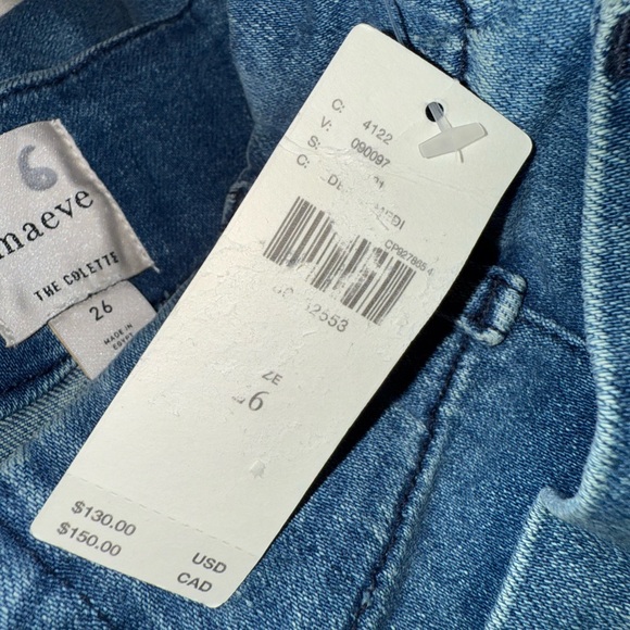 The Colette Cropped High-Rise Wide-Leg Jeans by Maeve - 26 - Picture 3 of 3